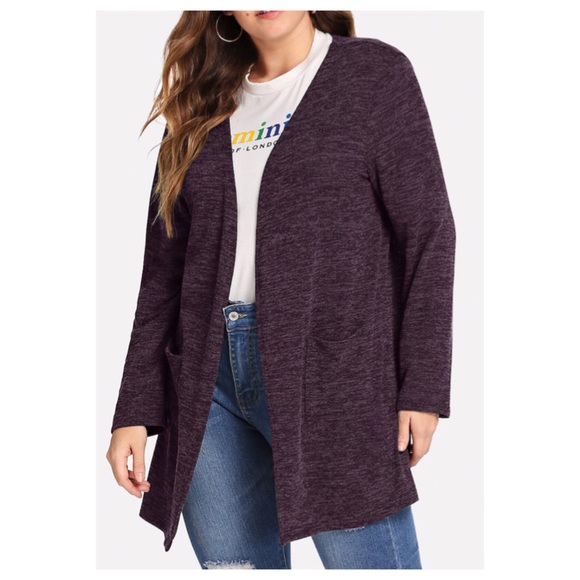 Sweaters - ➕ Purple Long Sleeve Cardigan